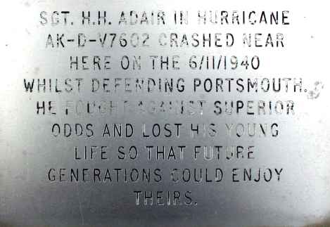 Plaque close up
